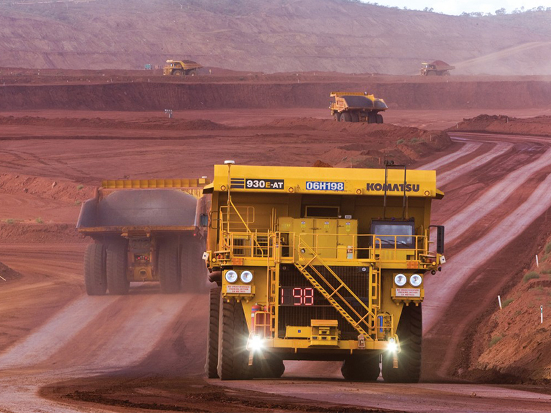 Autonomous dump truck of the National Robotics Engineering Center (NREC).